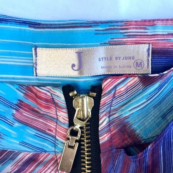 Abstract brushstroke zippered skirt - Picture 5 of 10